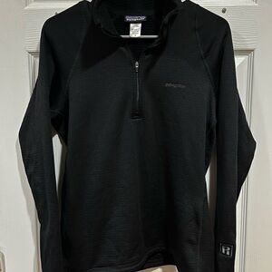 Patagonia Women’s R1 Fleece Pullover – Black – Size M